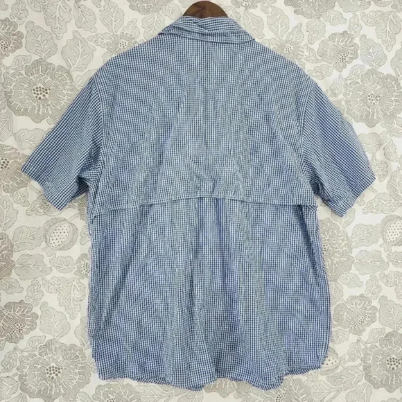 Gander Mountain Outdoor Checkered button up Short sleeve men's Shirt L - Picture 2 of 8